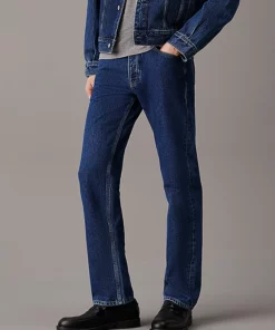 Calvin Klein Standard Straight Jeans Denim Dark