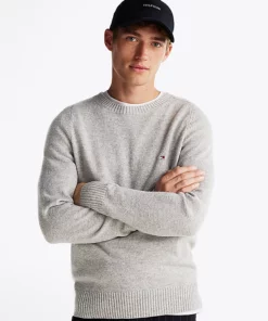 Tommy Hilfiger Pure Lambswool Crew Neck Light Heather Grey