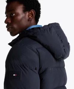 Tommy Hilfiger Down Hooded Puffer Jacket Desert Sky