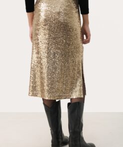 Part Two Teffania Skirt Gold