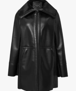 Comma, Faux Leather Jacket Black