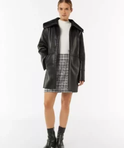 Comma, Faux Leather Jacket Black