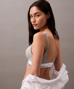 Calvin Klein Lift Bralette - Modern Cotton Grey Heather