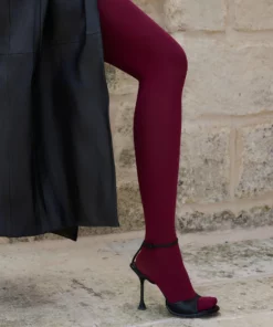 Swedish Stockings Olivia Premium Tights Red Mahogany