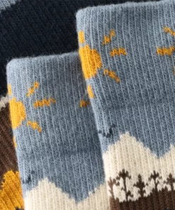 Knowledge Cotton Apparel Fair Isle Socks