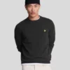 Lyle & Scott Cotton Merino Crew Neck Jumper Jet Black