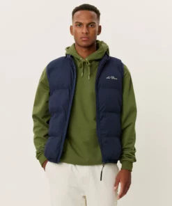 Les Deux Newport Padded Vest Dark Navy