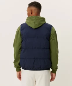 Les Deux Newport Padded Vest Dark Navy