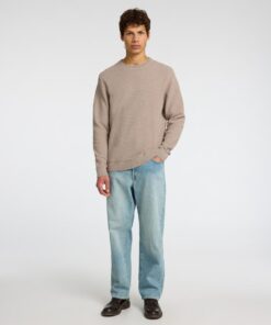 Selected Homme Ross Crew Neck Knit Oatmeal