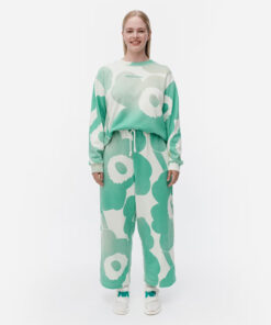 Marimekko Leiot Unikko Kioski Sweatshirt Green, White