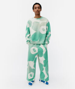 Marimekko Leiot Unikko Kioski Sweatshirt Green, White