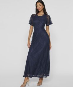 Vila Femma Lace Dress Navy Blazer