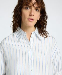 Selected Femme Mairin Striped Shirt Bright White