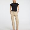 Selected Femme Vera-Rita Cropped Pants Island Fossil