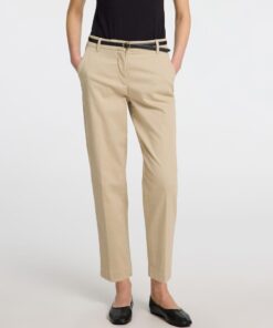 Selected Femme Vera-Rita Cropped Pants Island Fossil