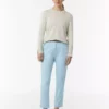 Comma, 7/8 Trousers Pale Blue