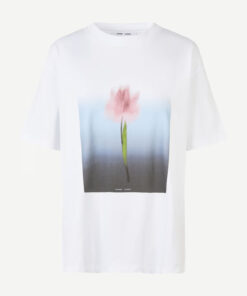 Samsøe Samsøe Saeira T-shirt Blurred Tulip White