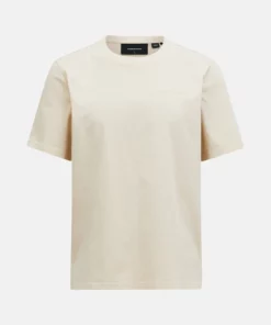 Peak Performance Original Small Logo Tee Men Sand Fog
