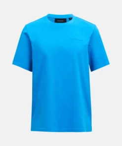 Peak Performance Original Small Logo Tee Men Brilliant Blue