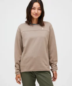 Peak Performance Trail Polartec® Power Grid™ Crew Women Avid Beige