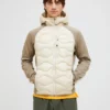Peak Performance Helium Hybrid Down Hood Jacket Men Sandfog