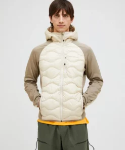Peak Performance Helium Hybrid Down Hood Jacket Men Sandfog