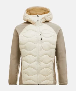 Peak Performance Helium Hybrid Down Hood Jacket Men Sandfog
