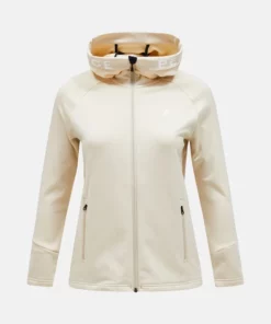 Peak Performance Rider Zip Hood Women Sand Fog