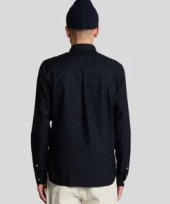 Lyle & Scott Plain Oxford Shirt Dark Navy