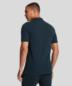 Lyle & Scott Tonal Eagle Polo Shirt Dark Navy