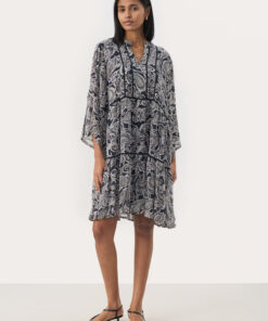 Part Two Nibi Dress After Midnight Paisley Print
