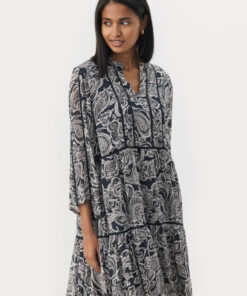 Part Two Nibi Dress After Midnight Paisley Print