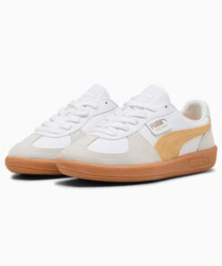 Puma Palermo Leather Sneakers Unisex White-Almost Apricot
