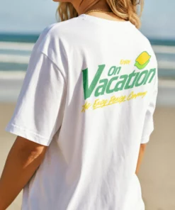 On Vacation Lemonade T-shirt White