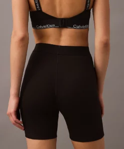 Calvin Klein Lounge Shorts - Cotton Stretch Rib Black