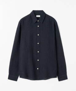 Tiger of Sweden Spenser Casual Linen Shirt Midnight Blue