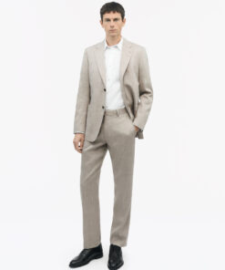 Tiger of Sweden Tense Linen Blend Trousers Light Ivory