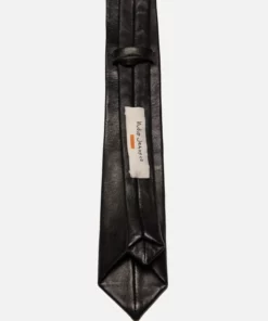 Nudie Jeans Leather Tie Black