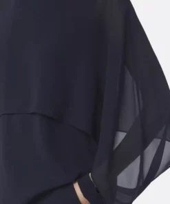 Comma, Chiffon Blouse Navy