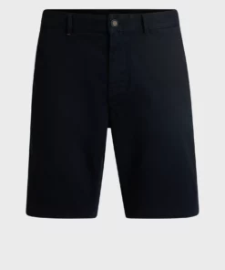 Boss Slim Fit Chino Shorts Dark Navy
