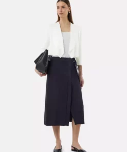 Comma, Short Open Cardigan White