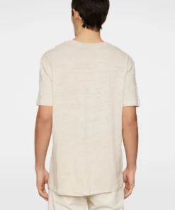 J.Lindeberg Coma Linen Tee Moonbeam
