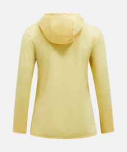 Peak Performance Light Zip Hood Women Mellow Yellow