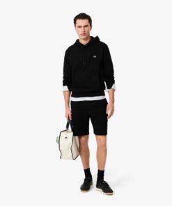 Lacoste Regular Fit Fleece Shorts Black