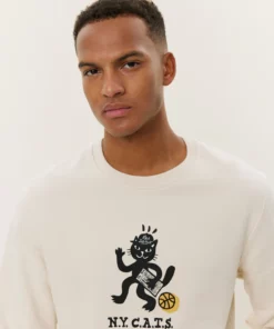 Les Deux Bruno Cat Sweatshirt Ivory