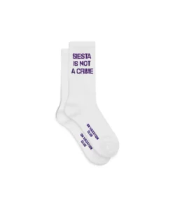 On Vacation Siesta Tennis Socks White
