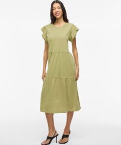 Vila Summer Midi Dress Sage