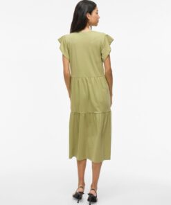 Vila Summer Midi Dress Sage
