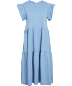 Vila Summer Midi Dress Blissful Blue