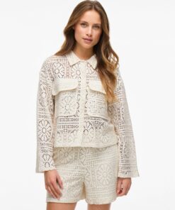 Vimerinda Crochet Cardigan Birch